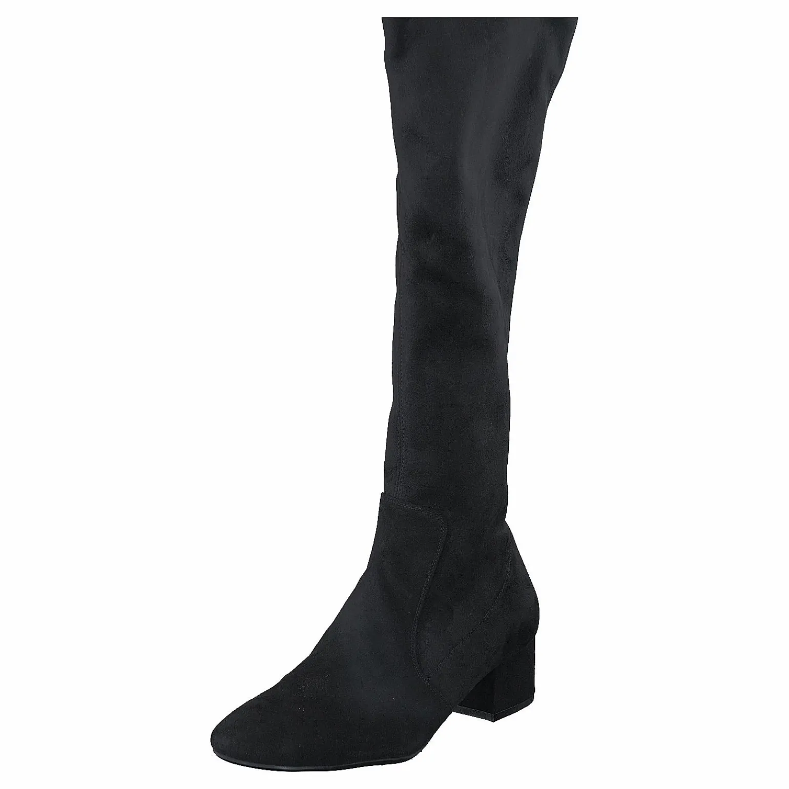 500 Black Suede Stretch Black