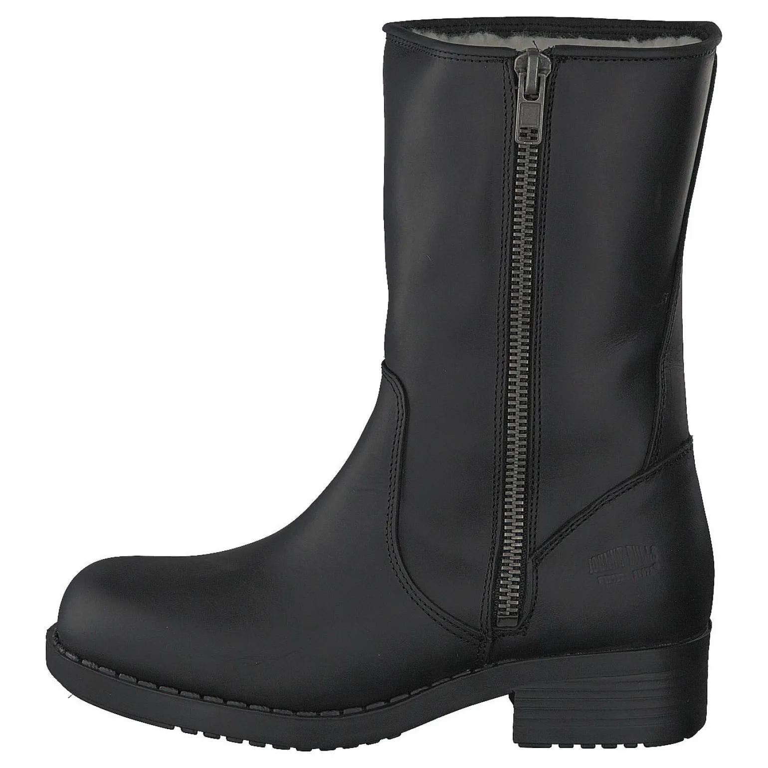 250 Mid Zip Side Black Old Silver