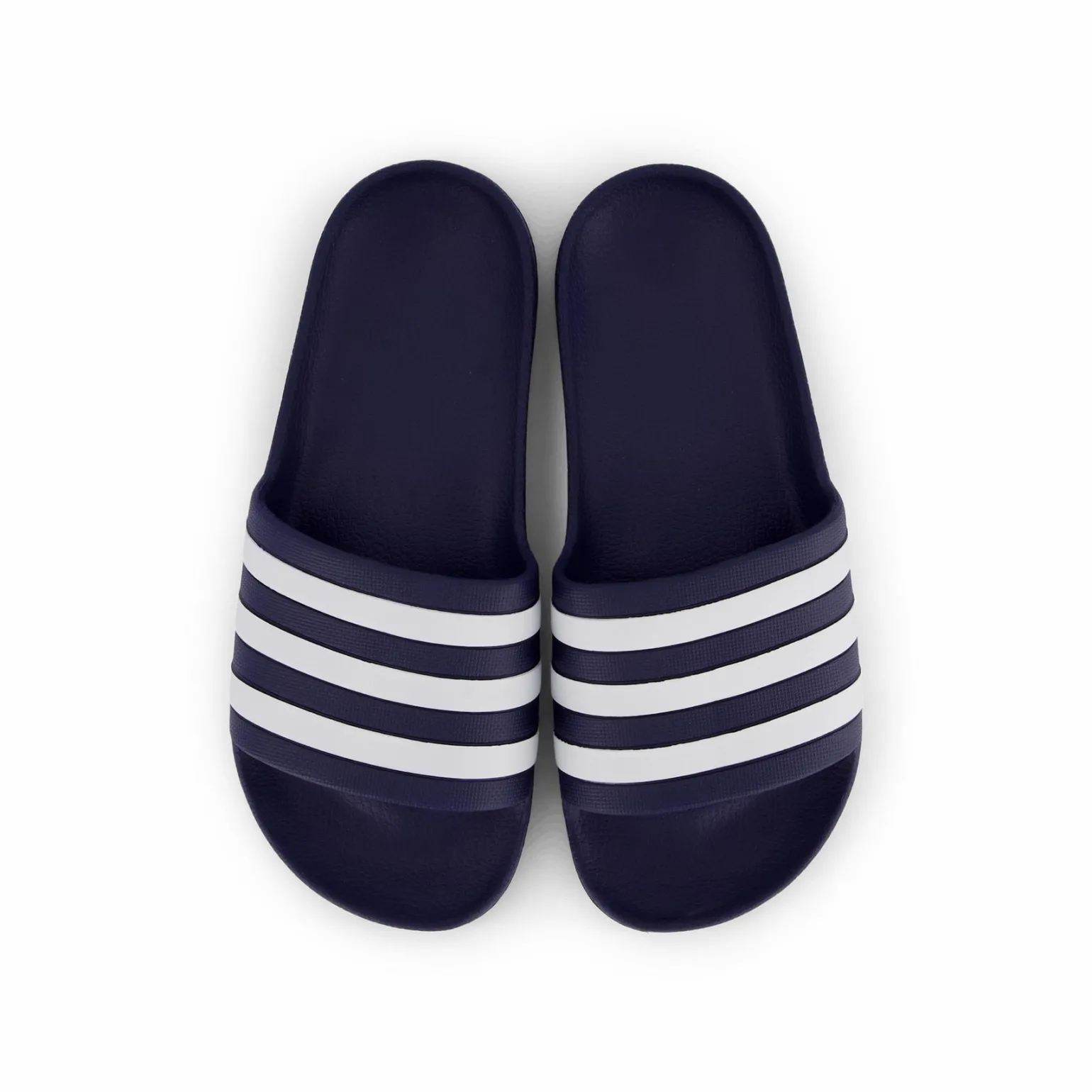 Adilette Aqua Slides Dark Blue / Cloud White / Dark Blue