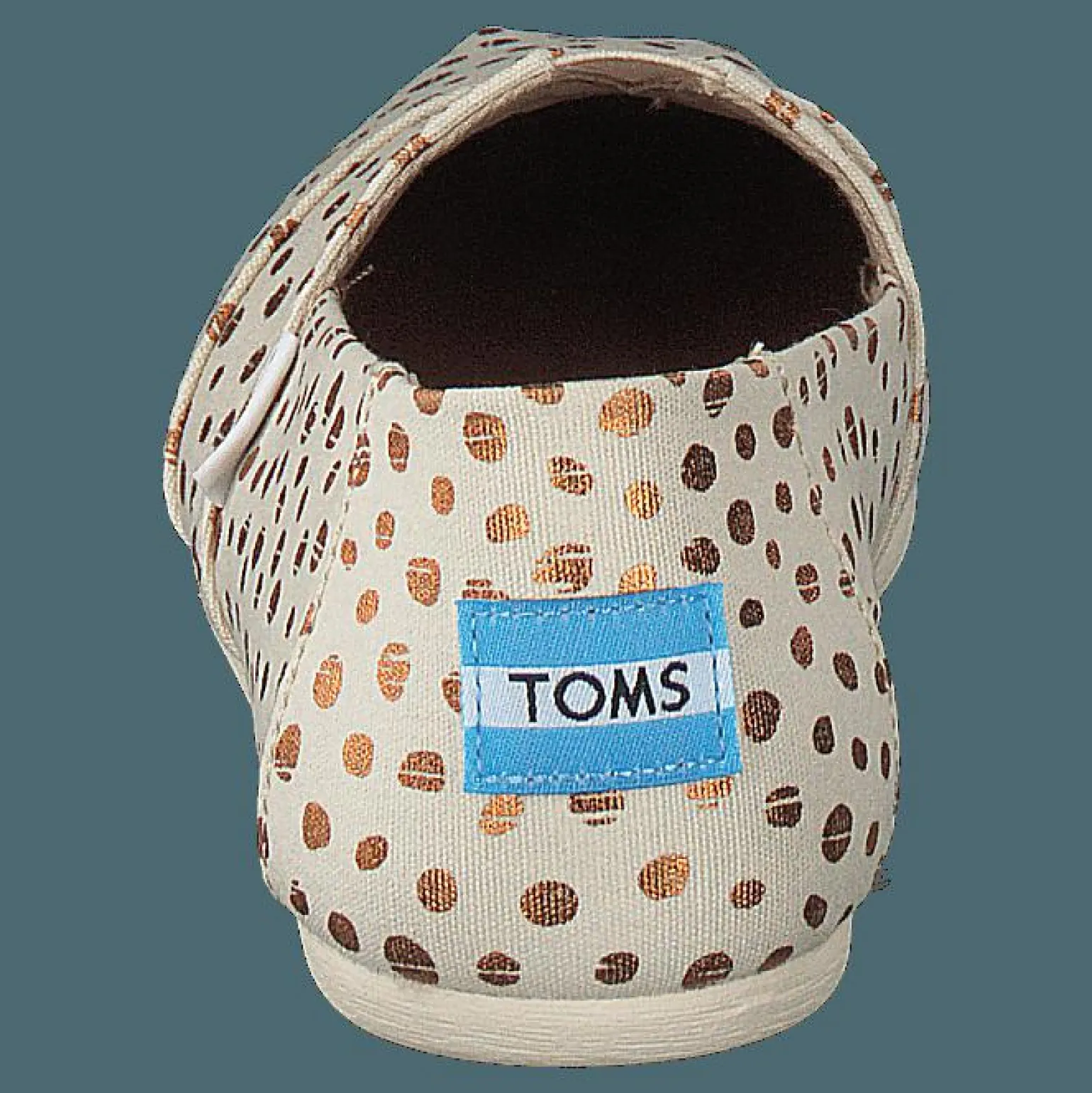 Alpargata Rose Gold/natural Canvas Dots