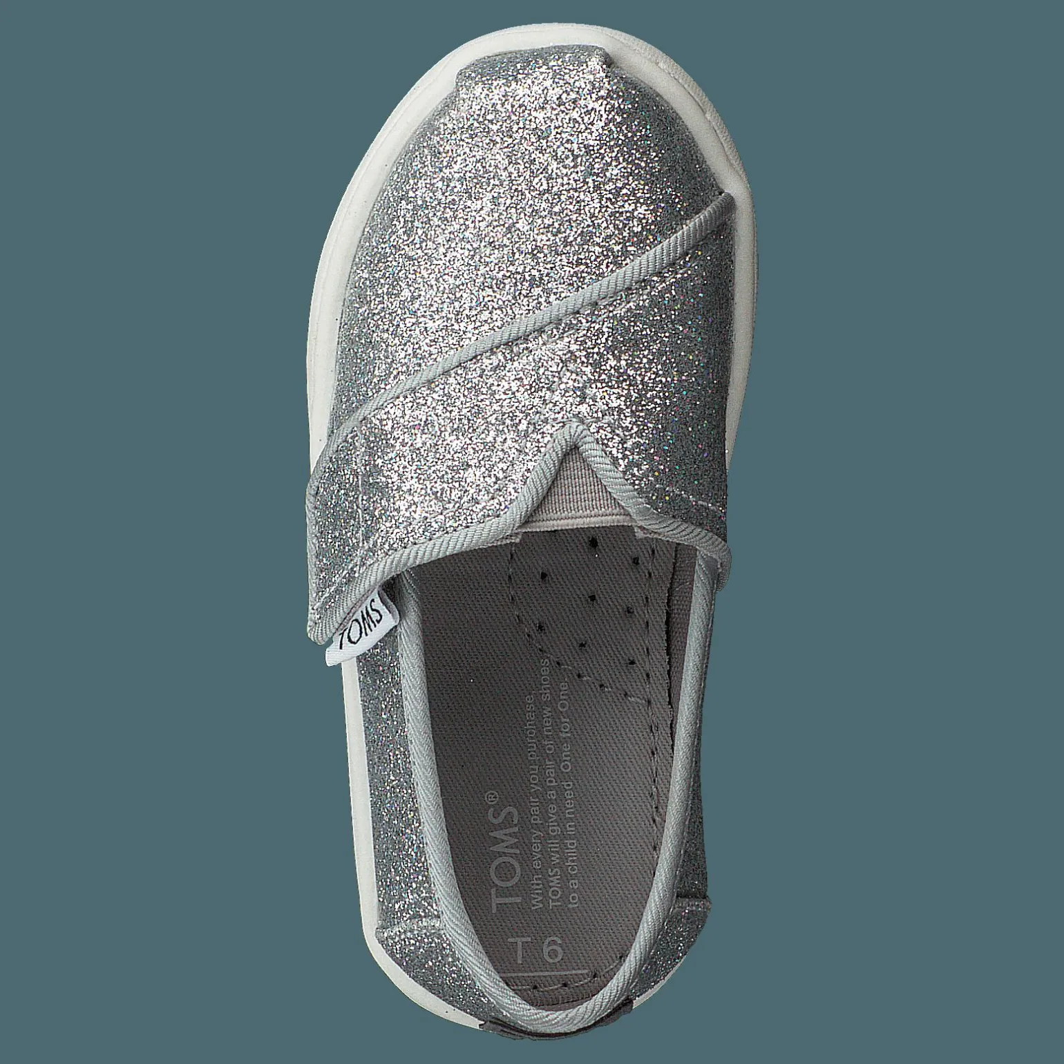 Alpargata Tiny Silver Iridescent Glimmer