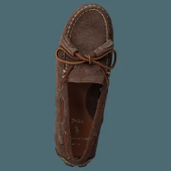 Anders Tasseled Suede Driver Chocolate Brown
