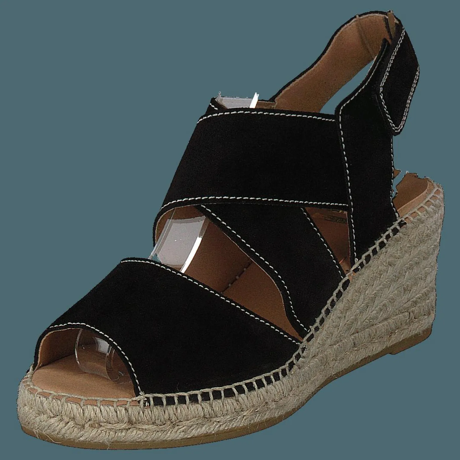 Ania Natural Suede Negro