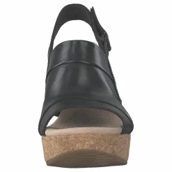 Annadel Ivory Black Leather