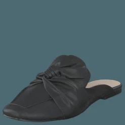 Birke Assymetric Bow Mule 100 - Black