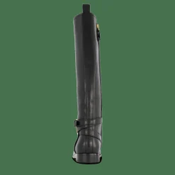 Blayke Burnished Leather Tall Boot Black