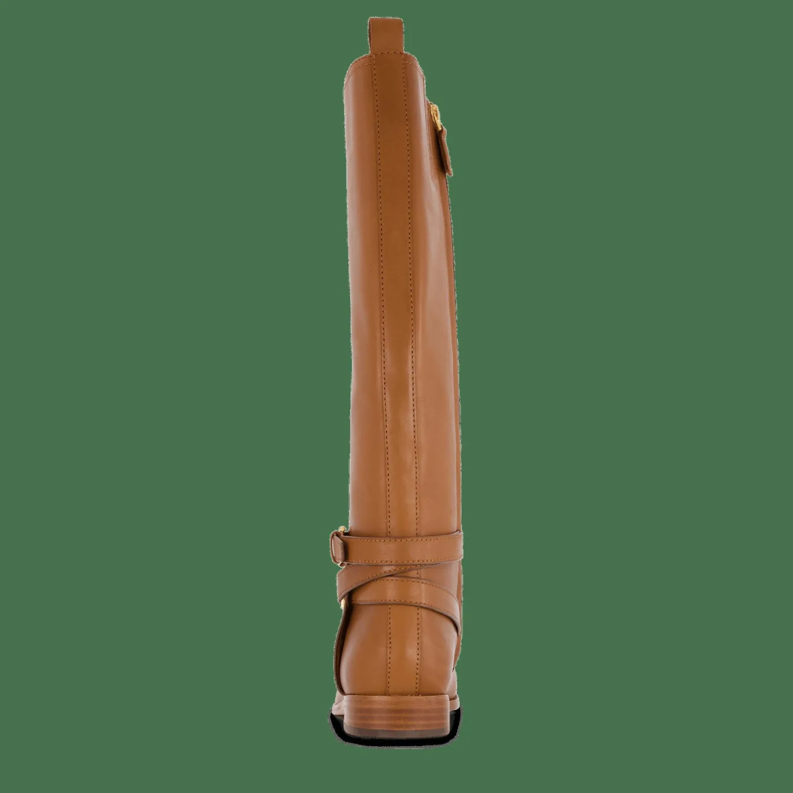Blayke Burnished Leather Tall Boot Deep Saddle Tan