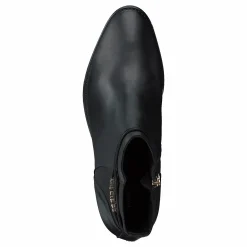 Block Branding High Heel Boot Black