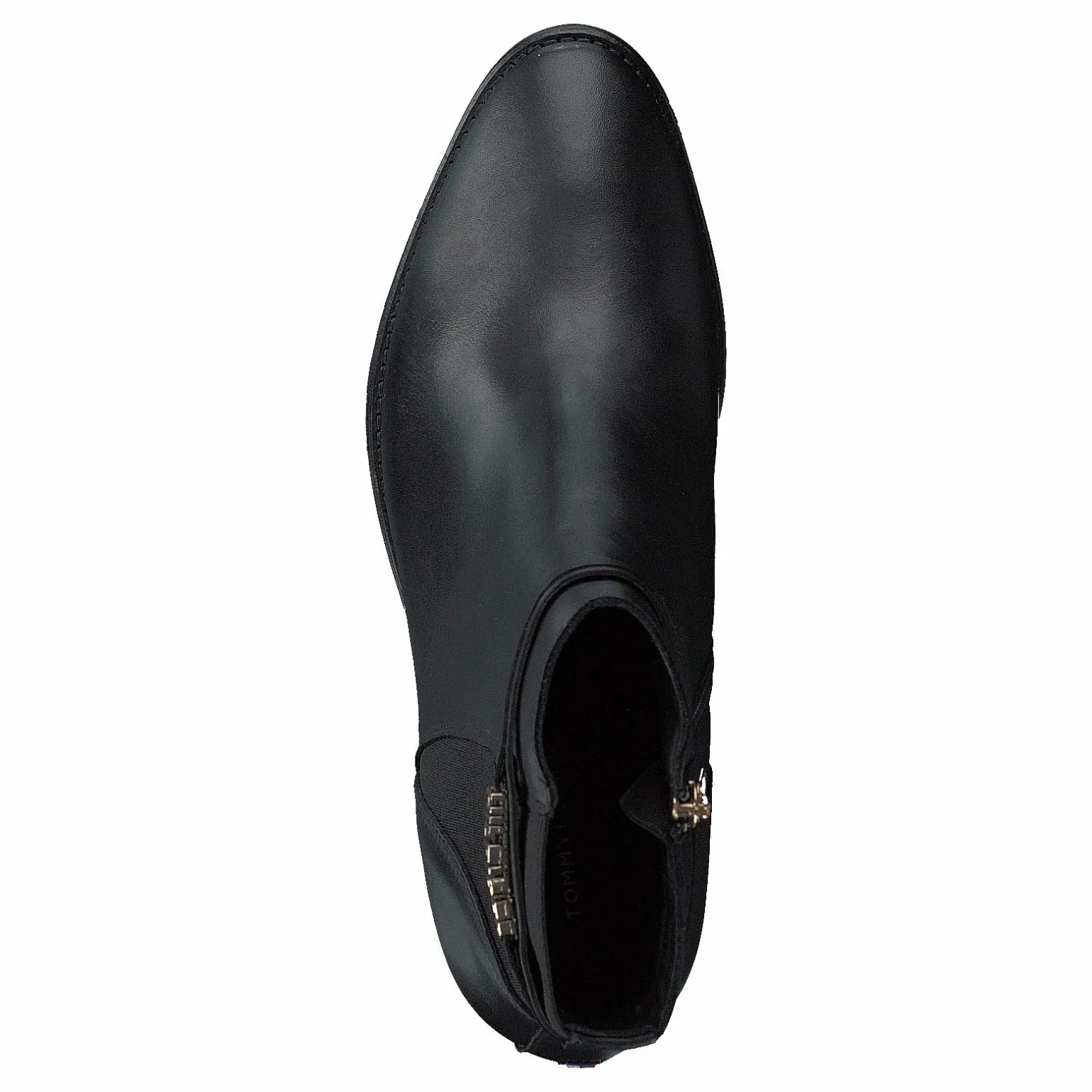 Block Branding High Heel Boot Black
