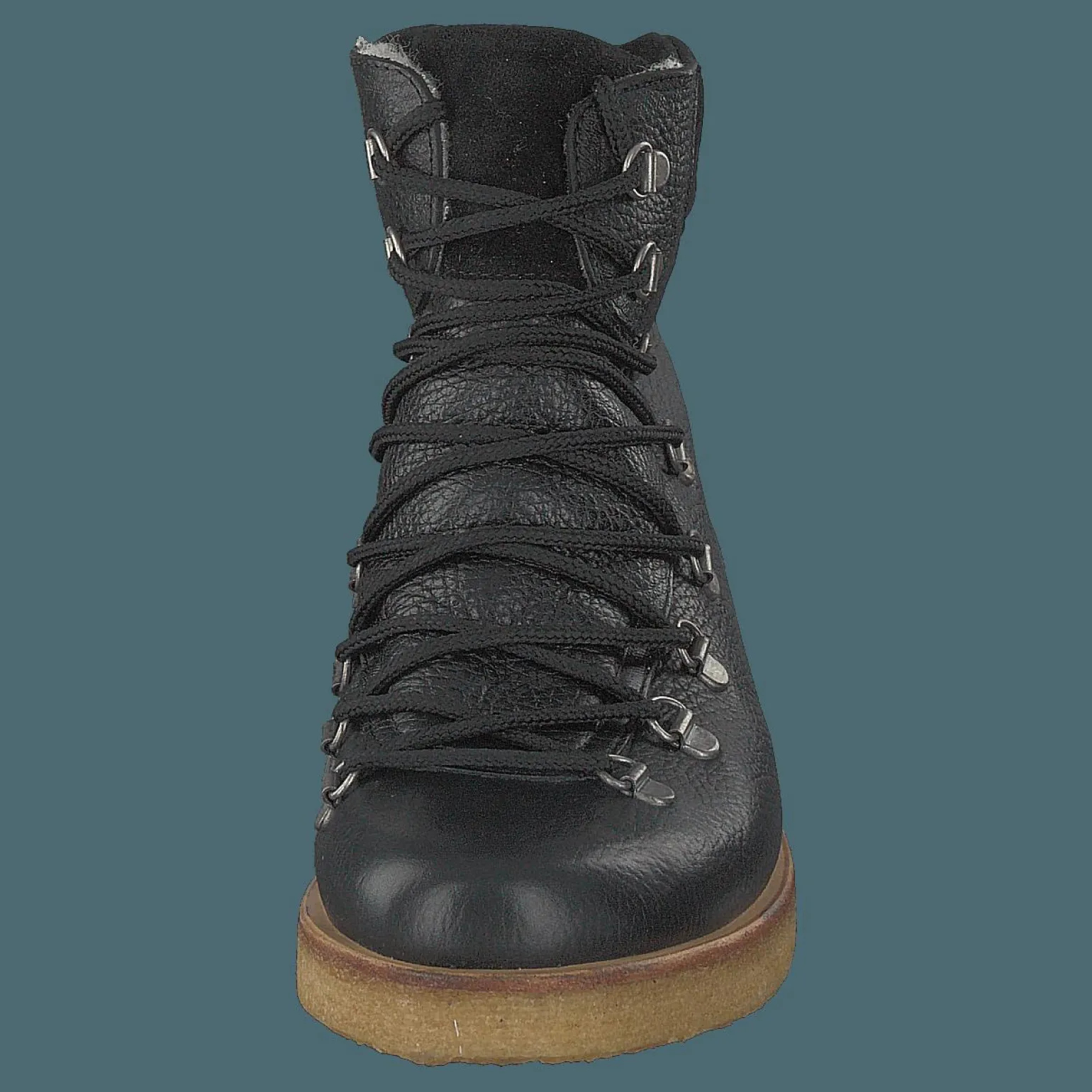 Boot With Laces And D-rings Black