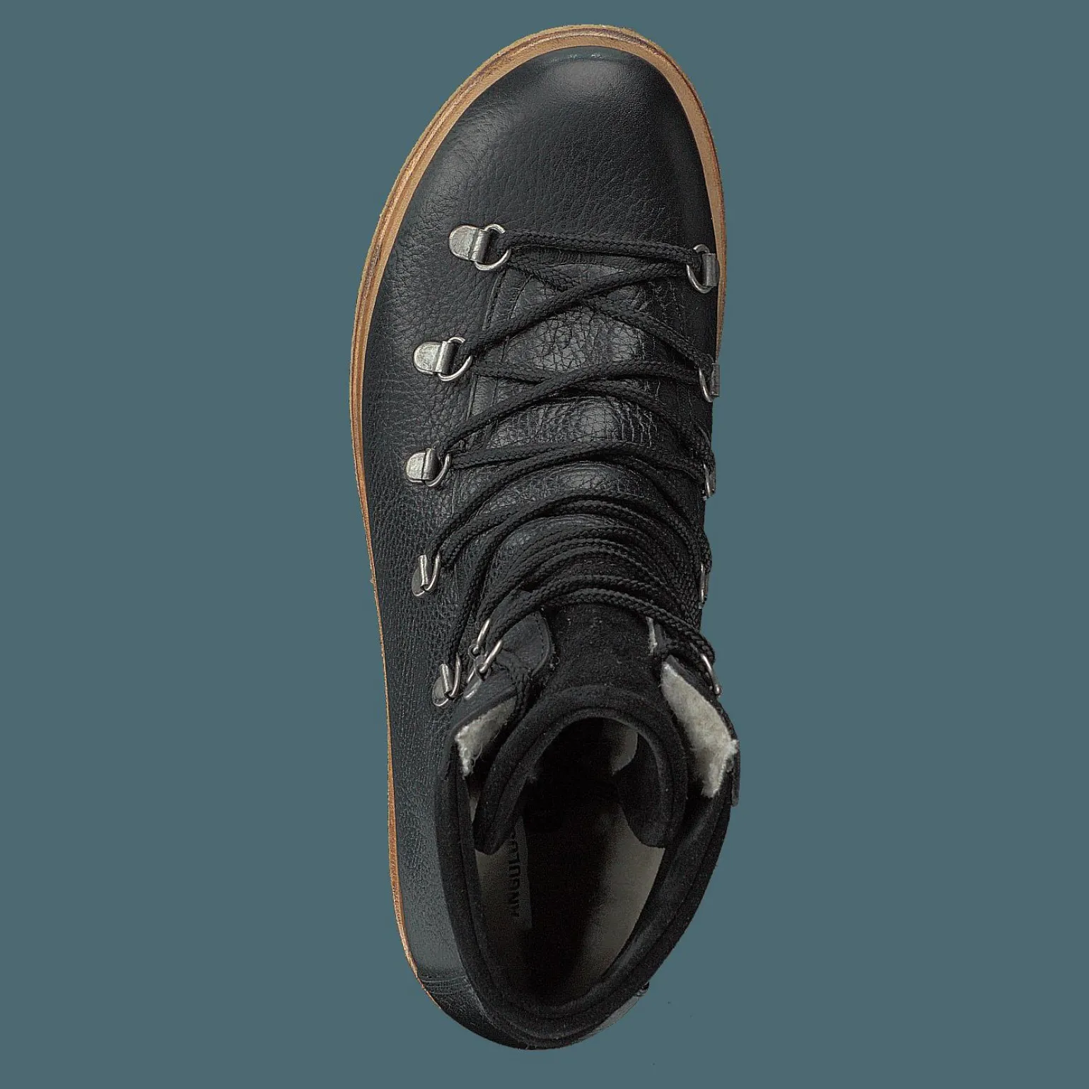 Boot With Laces And D-rings Black