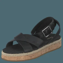 Botanic Poppy Black Leather