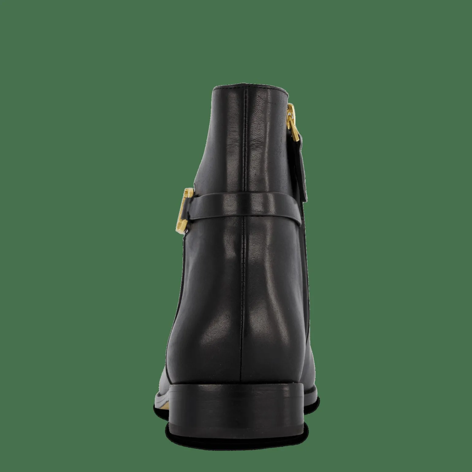 Briela Burnished Leather Bootie Black