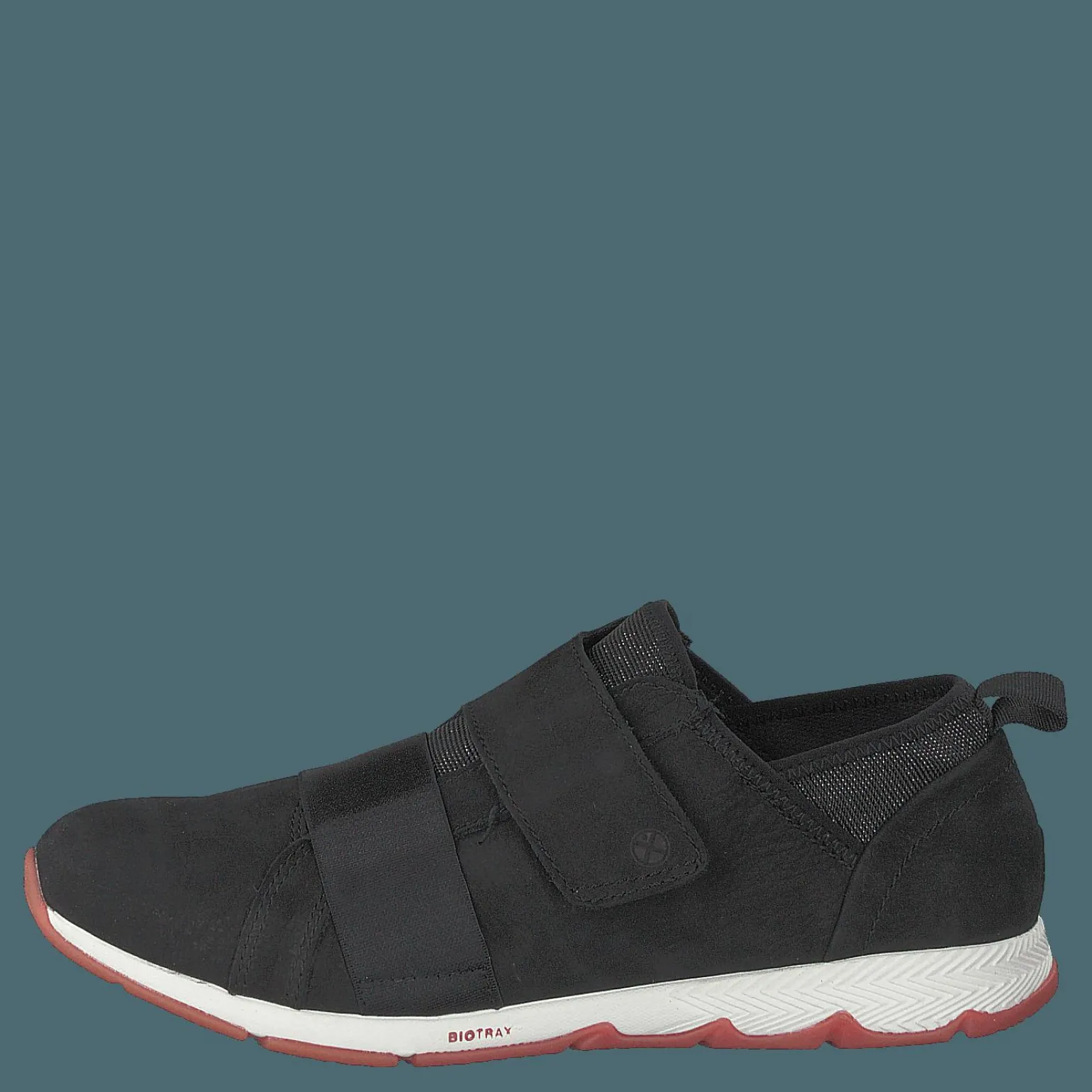 Cesky Strap Slip On Black Nubuck