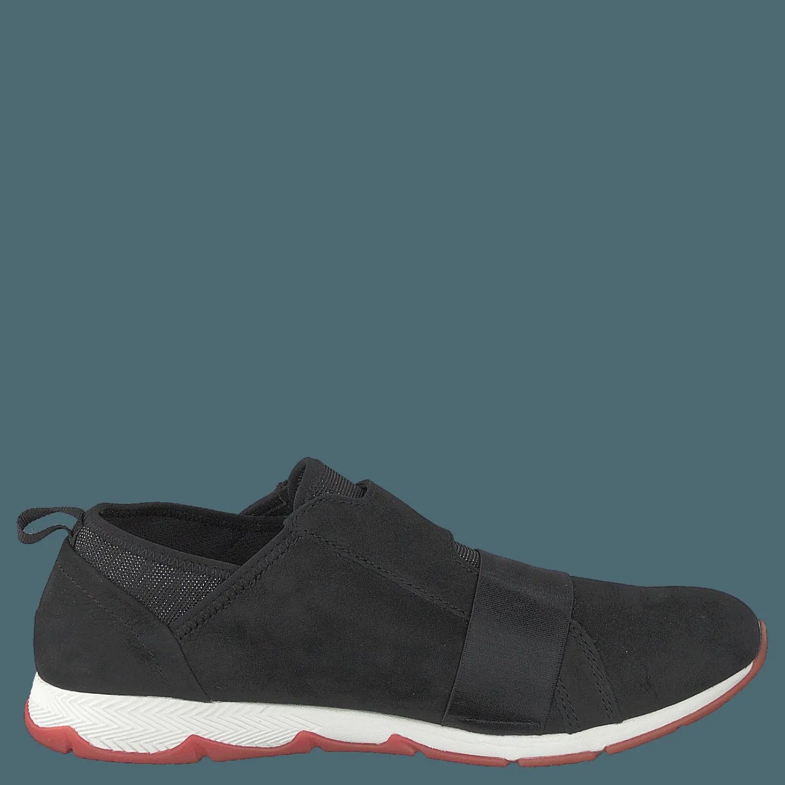 Cesky Strap Slip On Black Nubuck