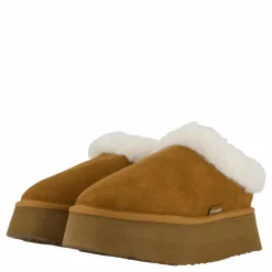 Chaplin Slide Chestnut Suede