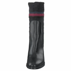 Cosy High Heel Leather Black