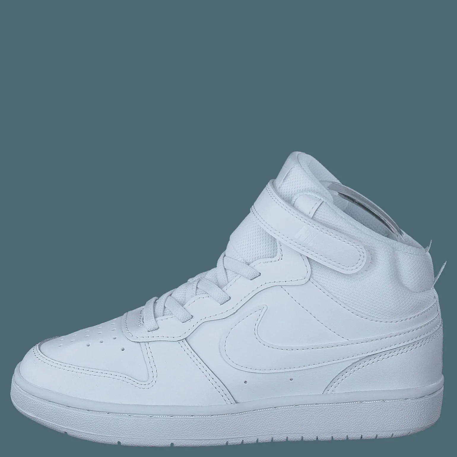 Court Borough Mid 2 Little Kids' Shoes WHITE/WHITE-WHITE