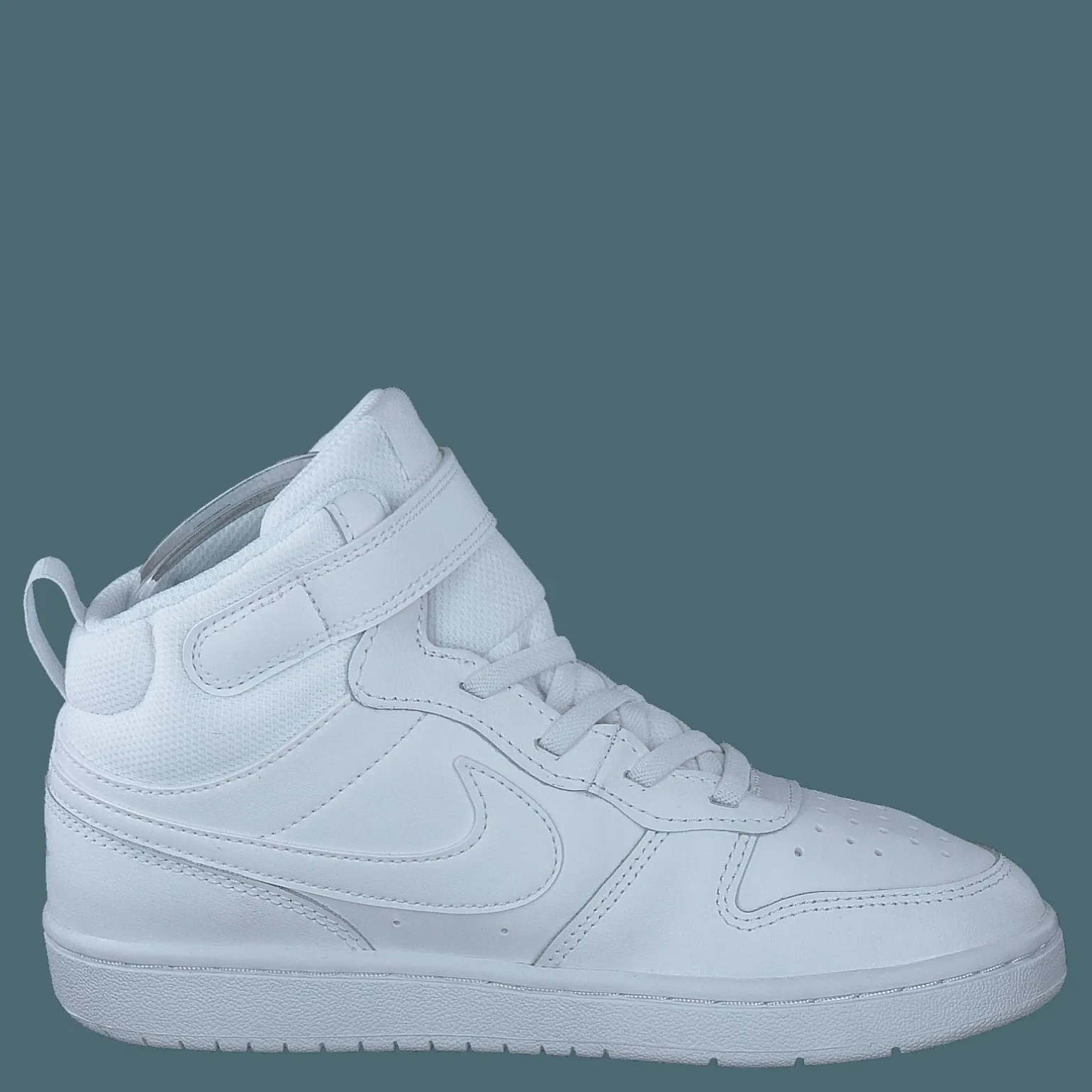 Court Borough Mid 2 Little Kids' Shoes WHITE/WHITE-WHITE