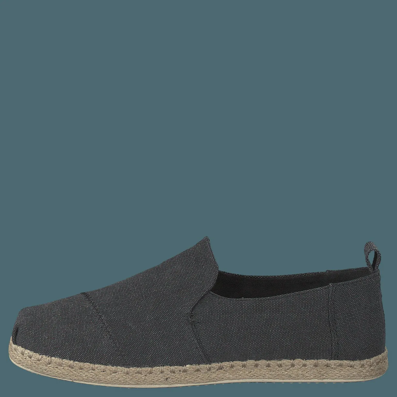 Deconstructed Alpargata Rope Black Washed Canvas/rope