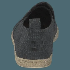 Deconstructed Alpargata Rope Black Washed Canvas/rope