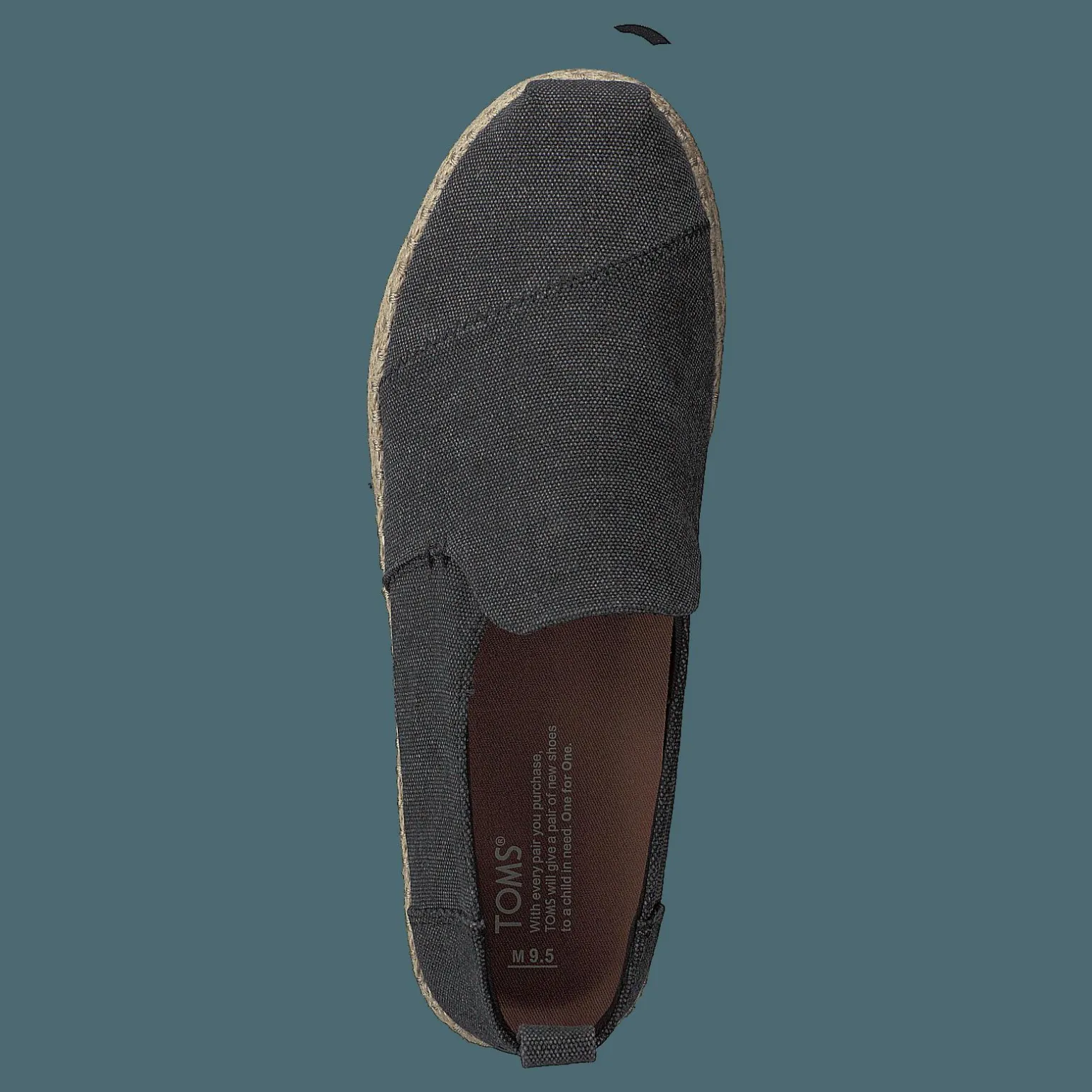 Deconstructed Alpargata Rope Black Washed Canvas/rope