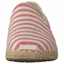 Deconstructed Alpargata Rope Red Woven Stripe