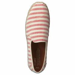 Deconstructed Alpargata Rope Red Woven Stripe