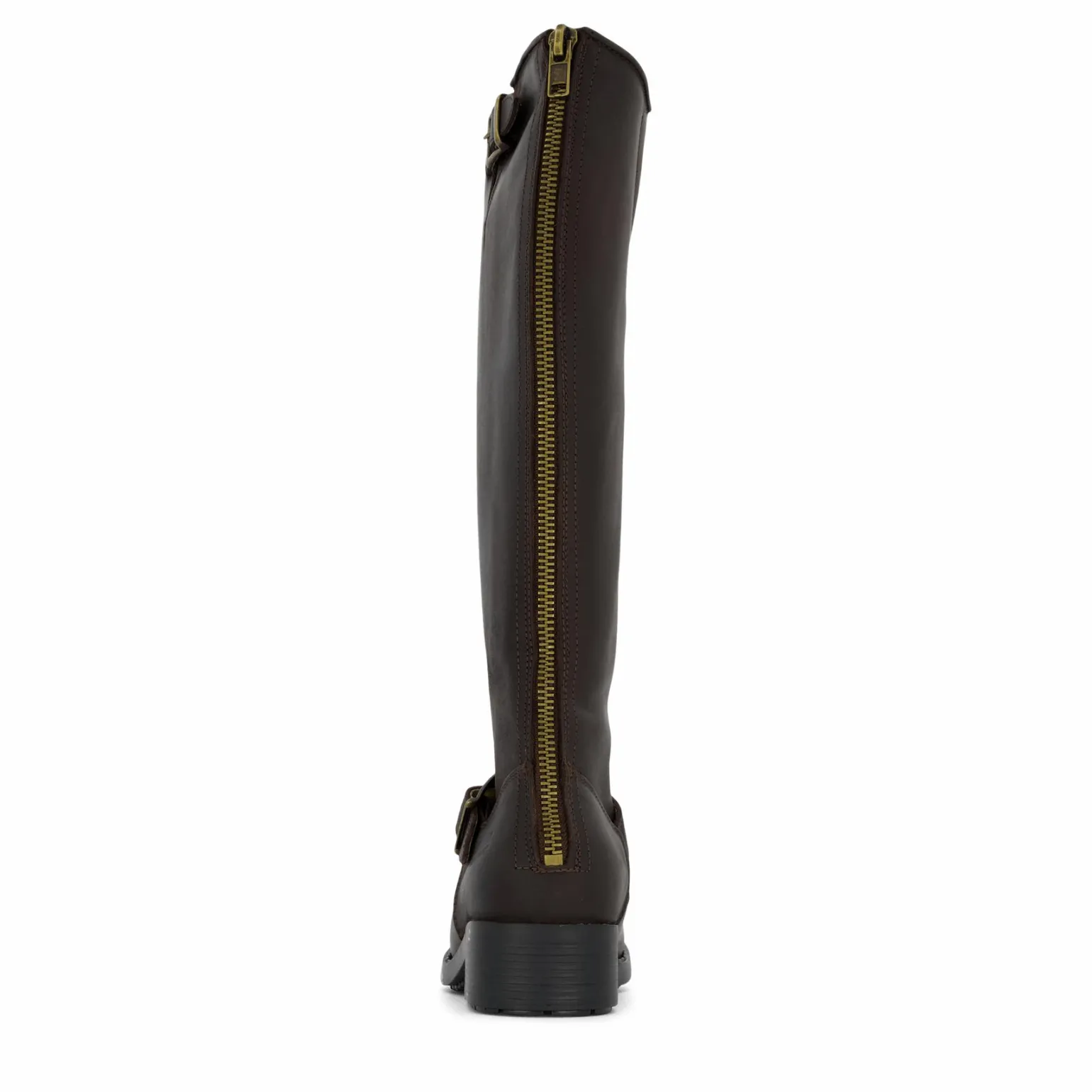 High Zip Back Brown/Gold