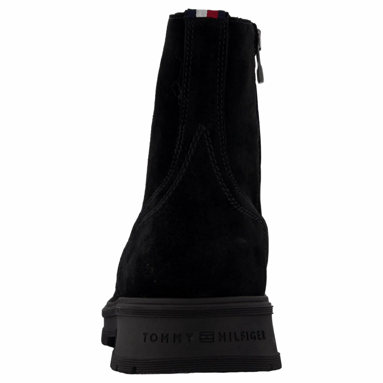 Hilfiger Suede Lace Zip Boot Black