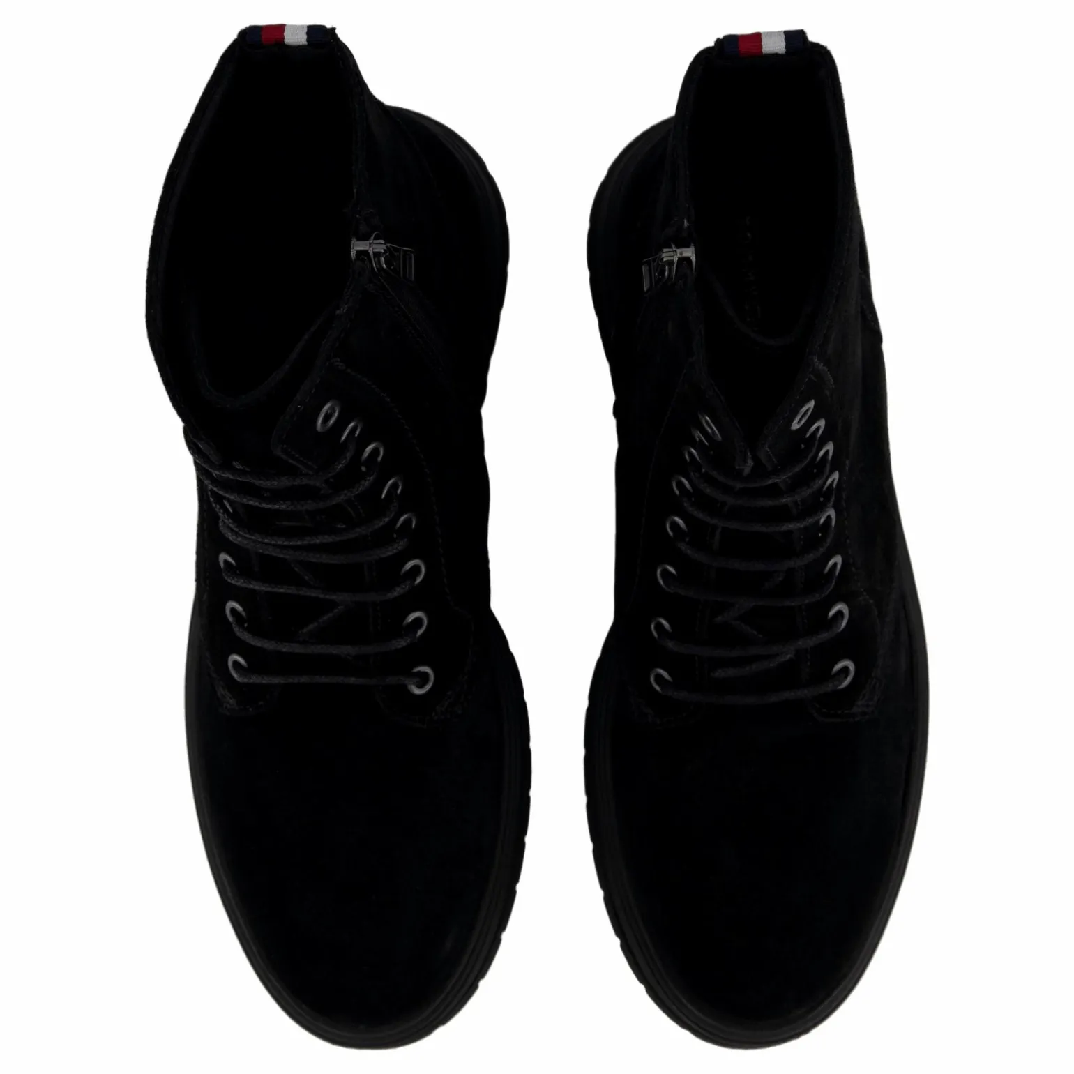 Hilfiger Suede Lace Zip Boot Black