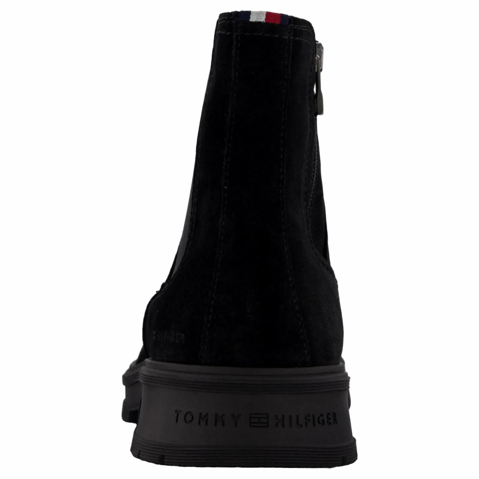 Hilfiger Suede Zip Chelsea Black