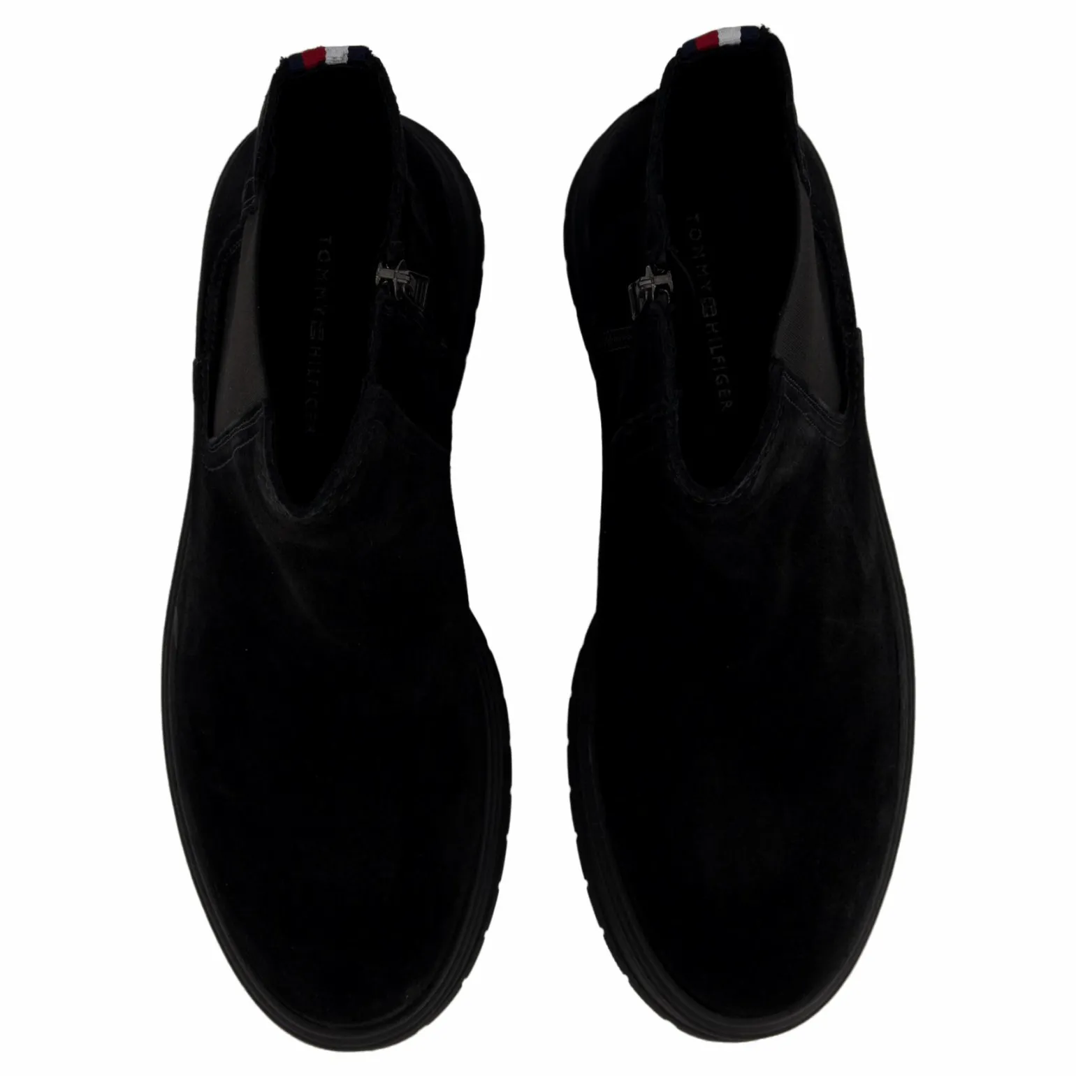 Hilfiger Suede Zip Chelsea Black