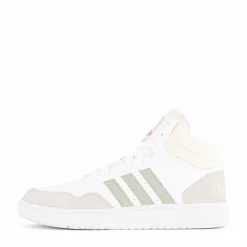 Hoops 3.0 Mid Lifestyle Basketball Classic Vintage Shoes White