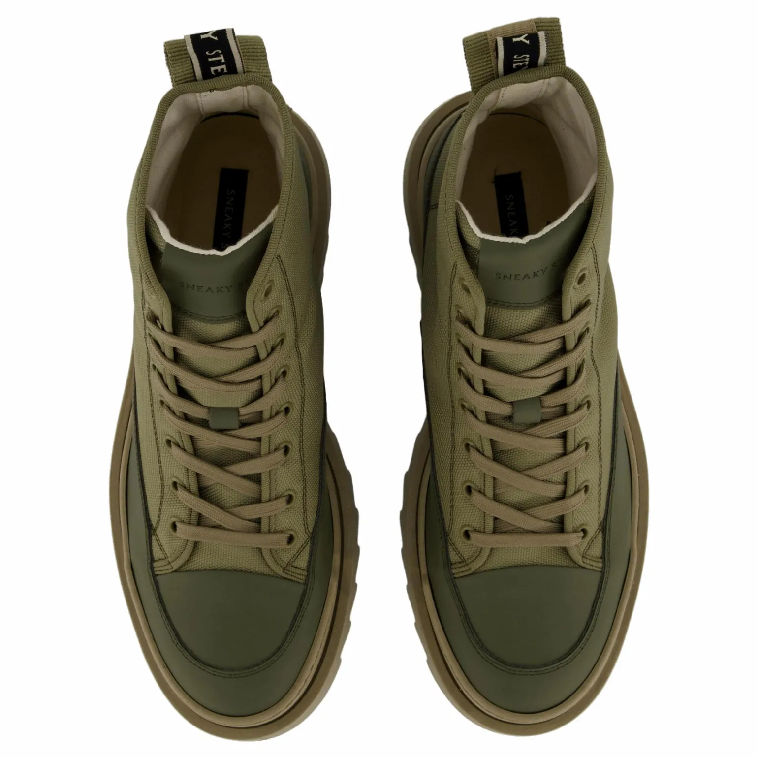 Kamiki High U Textile Kaki Green
