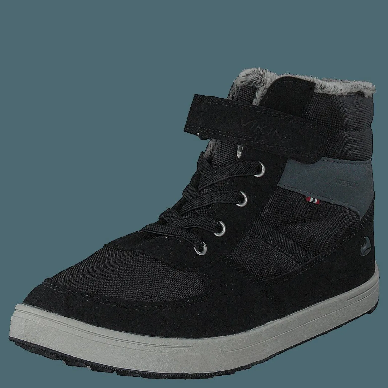 Lucas Mid WP Warm Jr Black/Grey