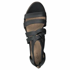 Mena Silk Black Leather