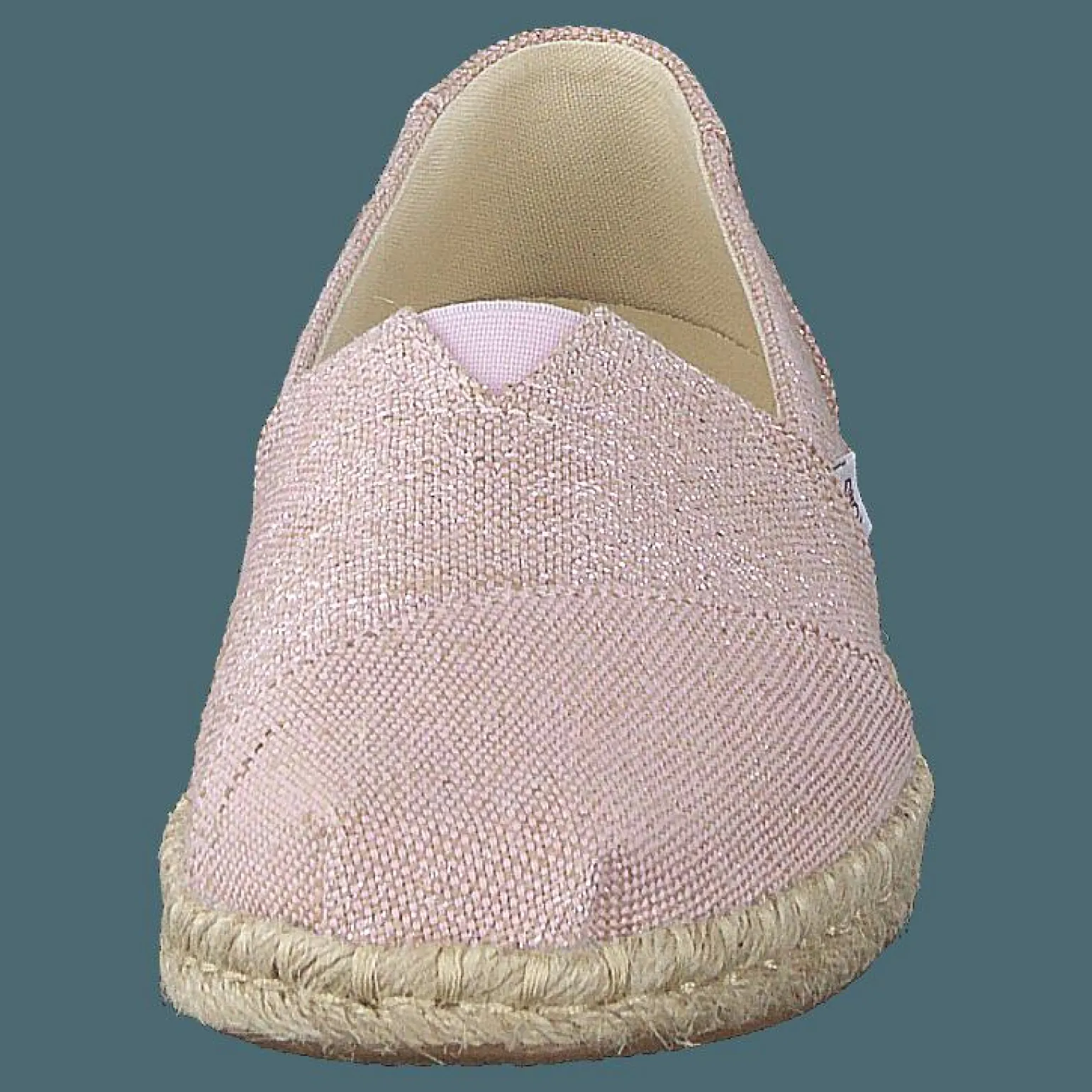 Metallic Woven Rope Chalky Pink