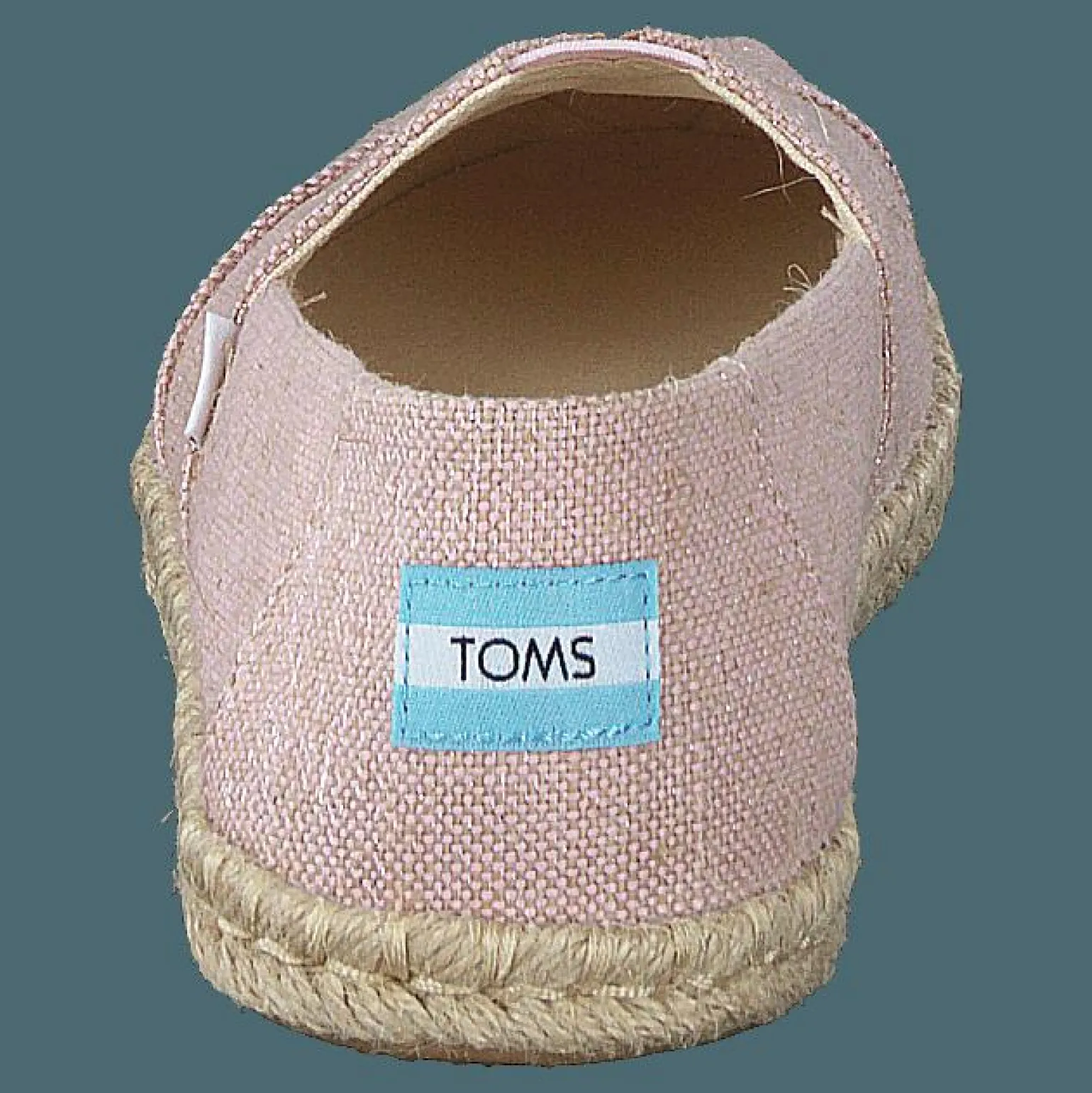 Metallic Woven Rope Chalky Pink