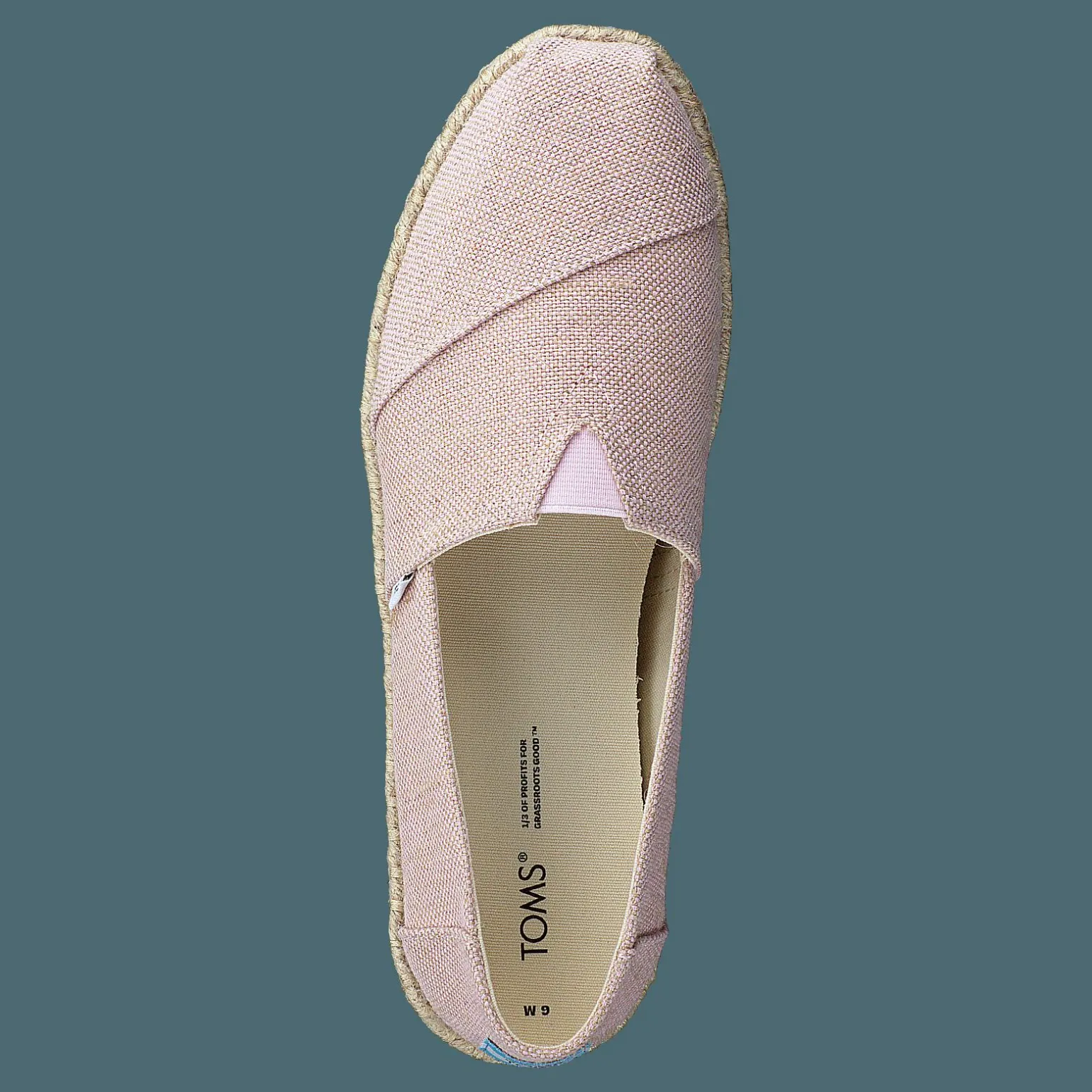 Metallic Woven Rope Chalky Pink
