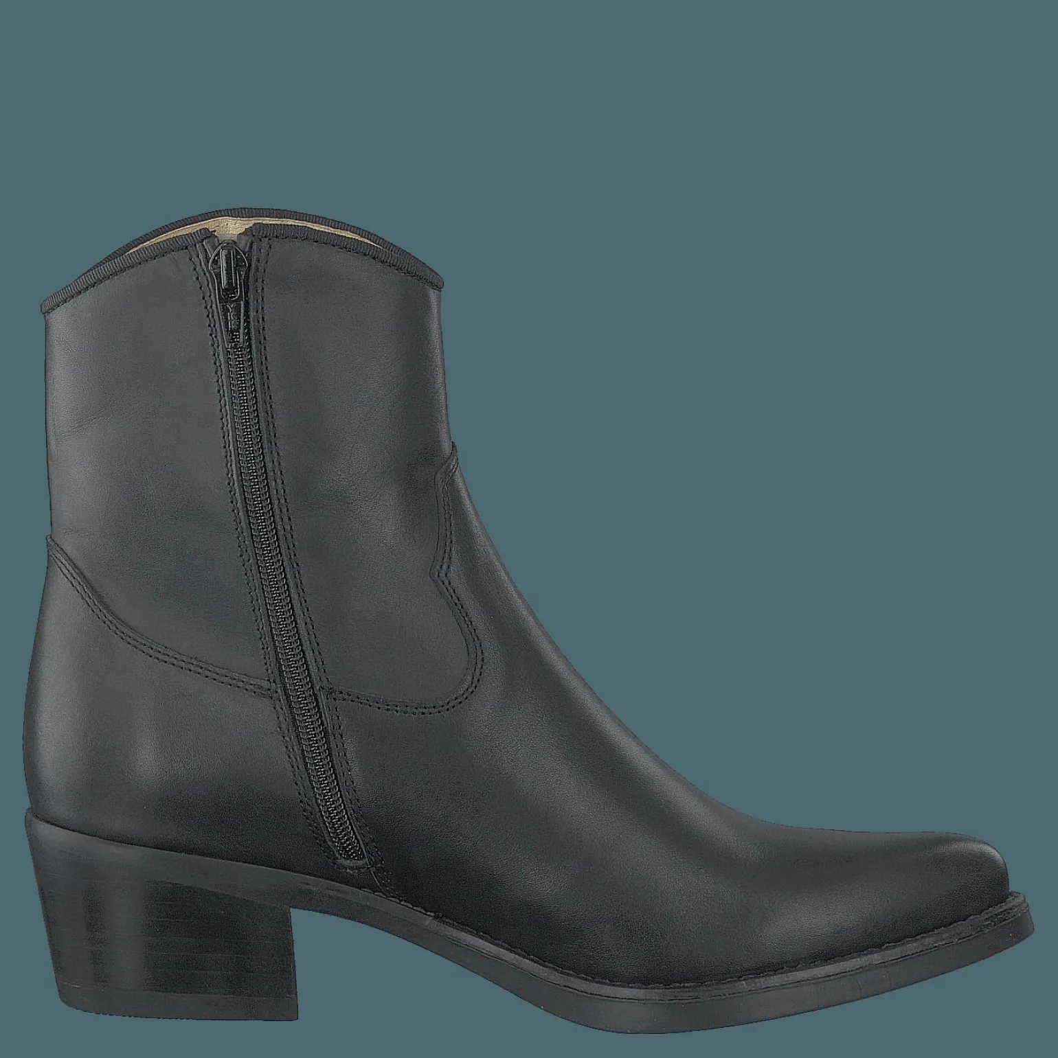 Mid Zip Boot Black