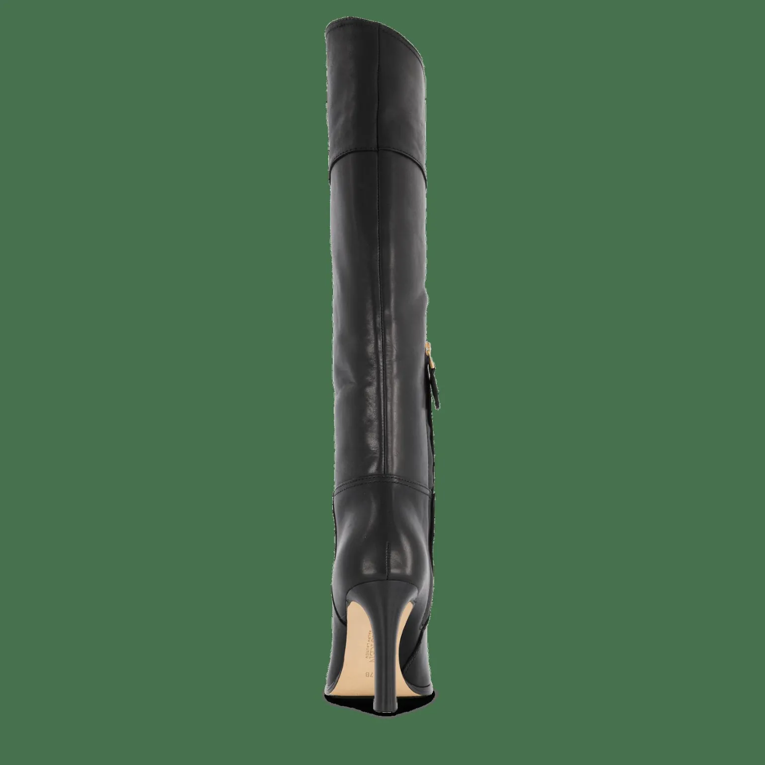 Page Burnished Leather Tall Boot Black
