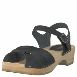 Peep Toe Low Black