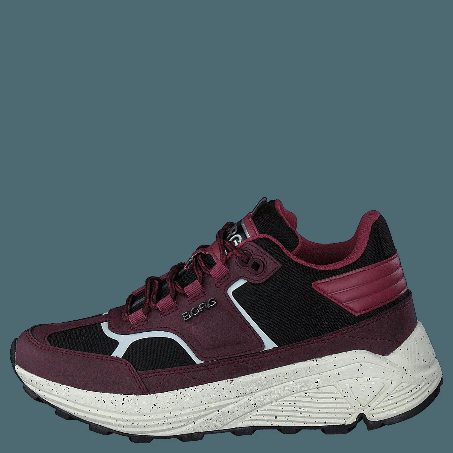 R1300 Mid Blk Spk W Burgundy-black