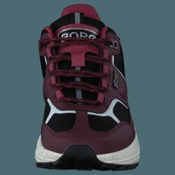 R1300 Mid Blk Spk W Burgundy-black