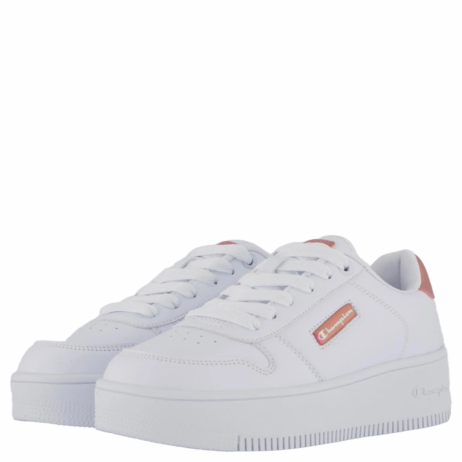 Rebound Platform Glitz Low Cut Bright White