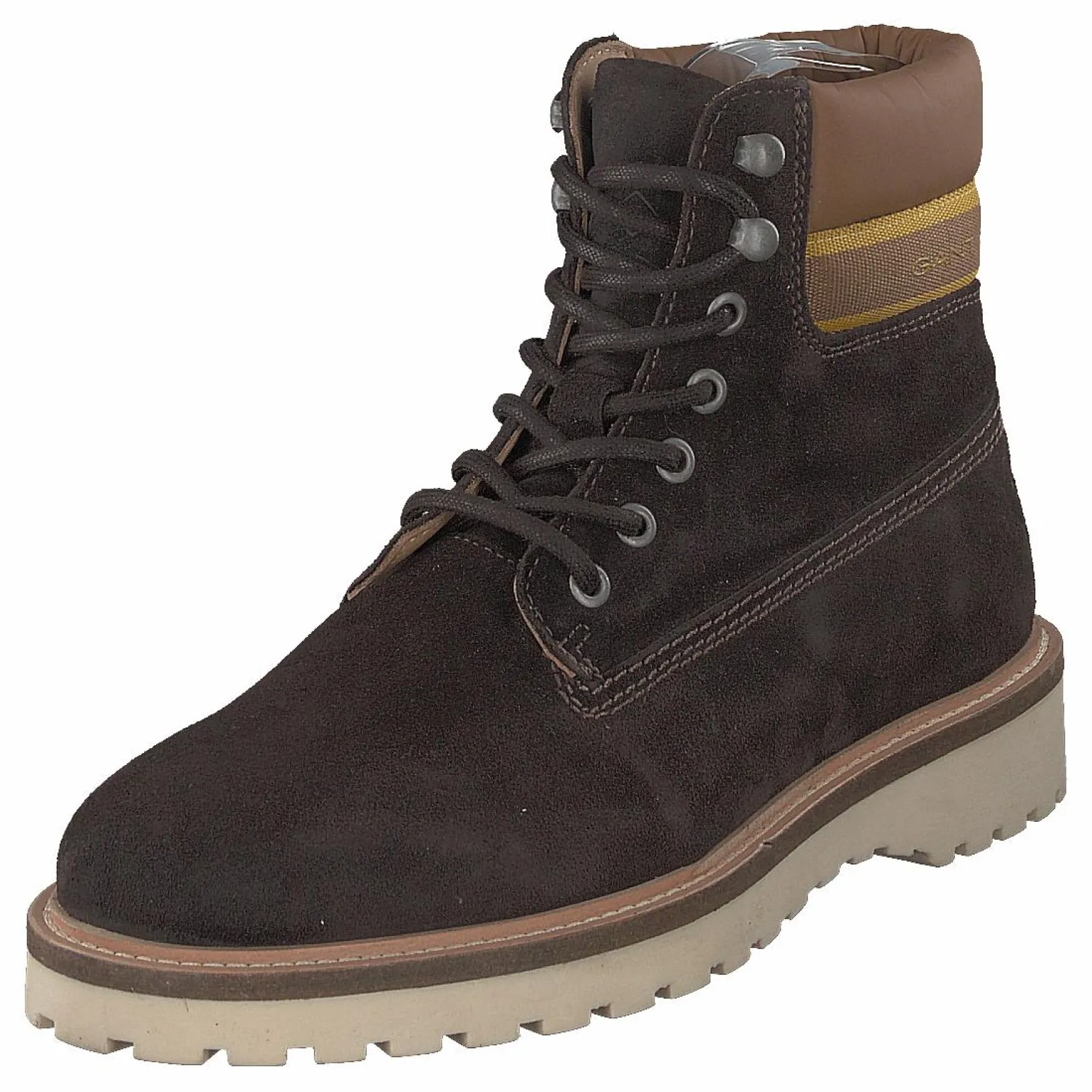 Roden Mid Lace Boot Dk Brown+toffee