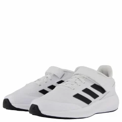 RunFalcon 3.0 Elastic Lace Top Strap Shoes Cloud White / Core Black / Cloud White