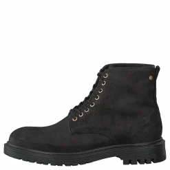Sharp Black Suede