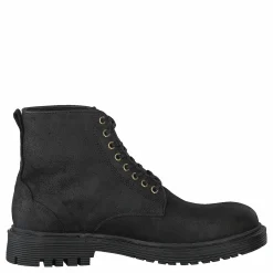 Sharp Black Suede